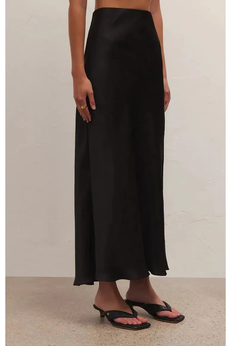 Europa Sheen Skirt - Black