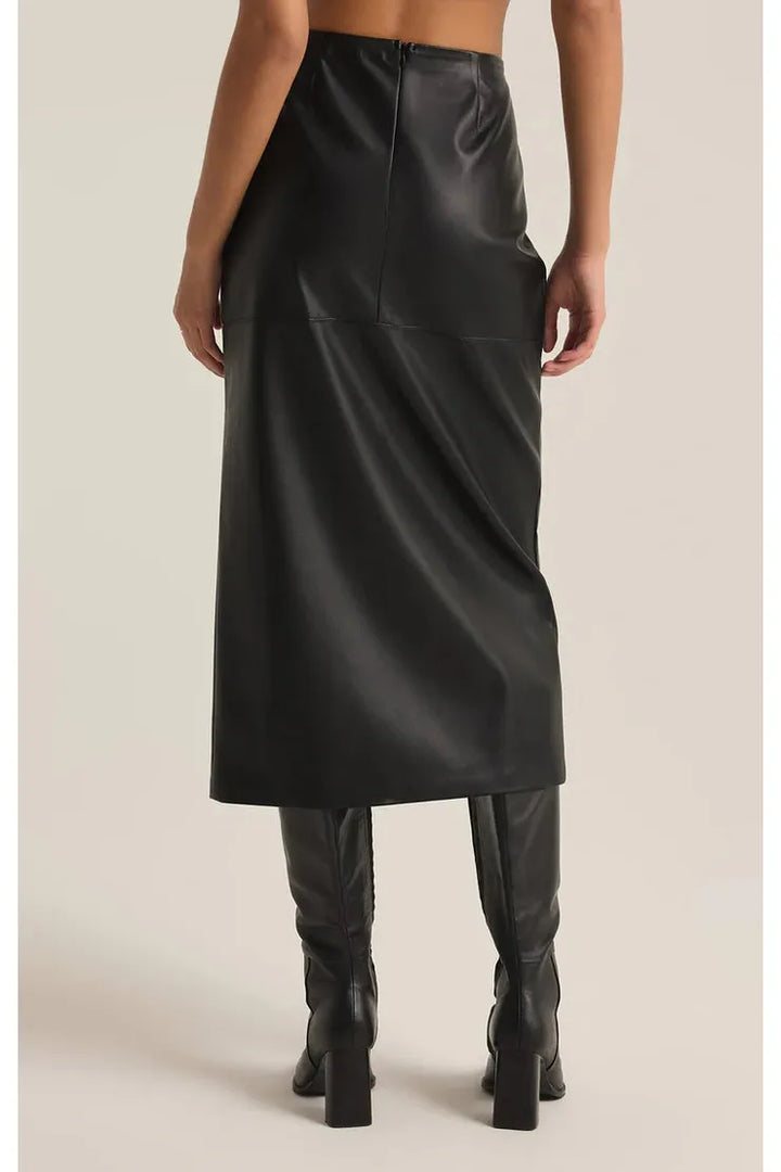 Metropolitan Leather Skirt